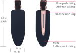 12 pieces No Bend Hair Clips, Curl Pin Clips, No Crease Hair Clips for Makeup Application， non-slip.Hair won't get caught between plastic attached to metal. (Black)…