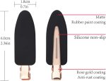 12 pieces No Bend Hair Clips, No Crease Curl Pin Clips for Makeup Application non-slip.Hair won't get caught between plastic attached to metal.