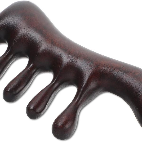 Scalp Massage Brush, Wooden Scalp Massager, Sandalwood Meridian Wood Comb for Women & Men, Hair Growth