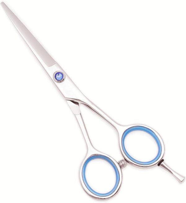 Hair Thinning Scissors Shears Kit Professional Hair cut Scissors Kit with Cutting Scissors Thinning Scissors Hairdressing Shears Set for Barber Salon (BlackBlue)