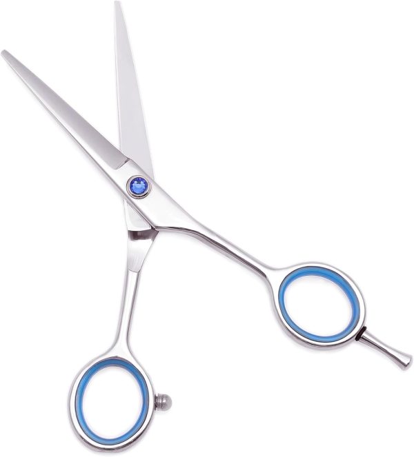 Hair Thinning Scissors Shears Kit Professional Hair cut Scissors Kit with Cutting Scissors Thinning Scissors Hairdressing Shears Set for Barber Salon (BlackBlue)