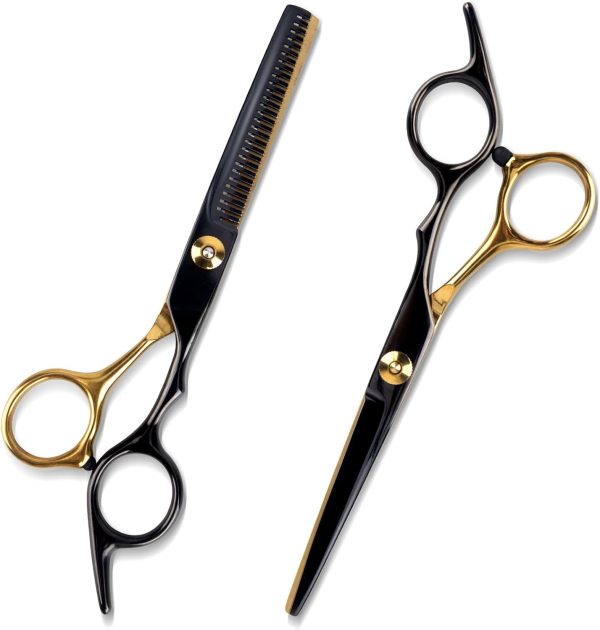 Hairdressing Scissors Hair Cutting Scissors Thinning Scissors Professional Hair Scissors Children Dog Thinning Scissors Hairdresser Professional Cutting Hairdressing Scissors for Women Men
