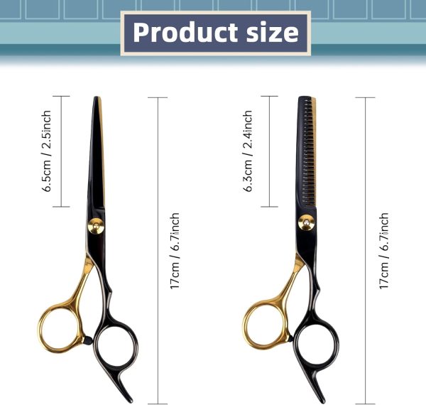 Hairdressing Scissors Hair Cutting Scissors Thinning Scissors Professional Hair Scissors Children Dog Thinning Scissors Hairdresser Professional Cutting Hairdressing Scissors for Women Men