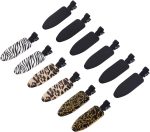 12 Pieces Soft Hair Clips Hair Setting Clips Flat Clips for Hair 12 Cont (Animal)…